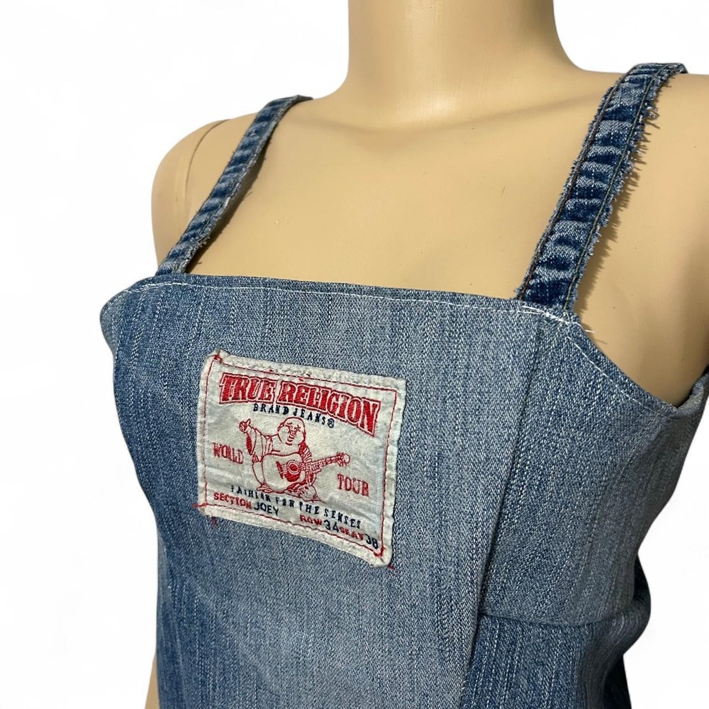 Custom Reworked True Religion Denim Tank - Picture 4 of 6